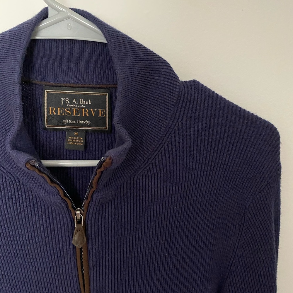 Jos. A Banks Full Zip Sweater